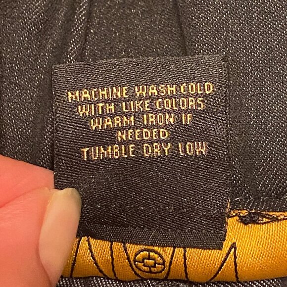 Iman Womens Black Bootcut Pull On Pants Elastic Waist Size S Long 5-pockets - Picture 8 of 8